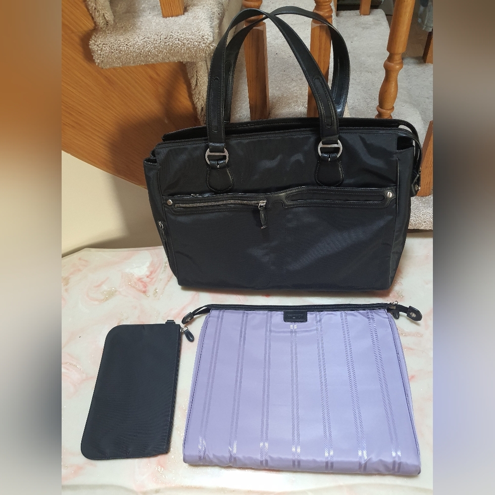 Tumi Voyageur Business Bag W/ Removable Sleeve/Pouch Set
